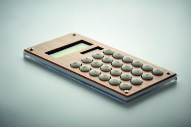 Logotrade promotional gift picture of: 8 digit bamboo calculator