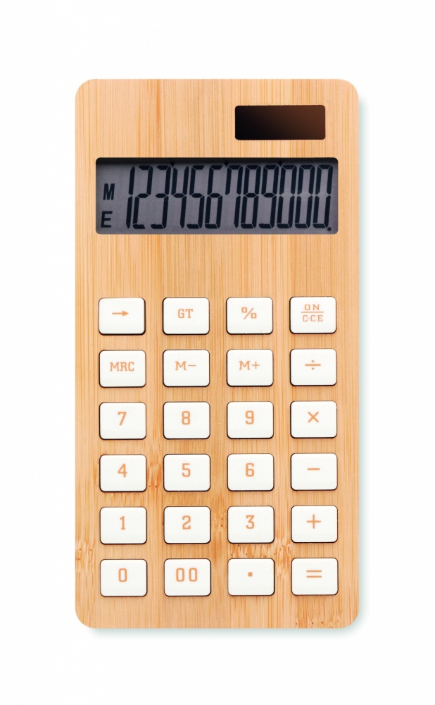 Logotrade promotional merchandise photo of: 12 digit bamboo calculator