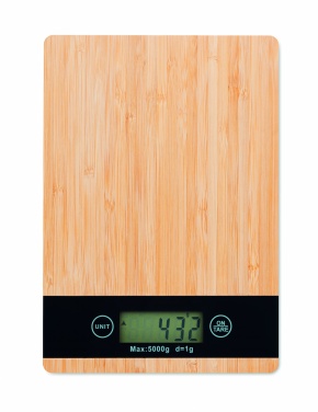 Logotrade promotional item picture of: Bamboo digital kitchen scales