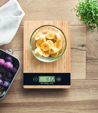 Logotrade business gift image of: Bamboo digital kitchen scales