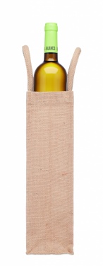 Logo trade promotional item photo of: Jute wine bag for one bottle