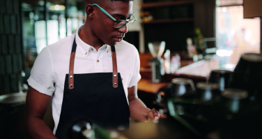 Logotrade corporate gift picture of: Organic cotton apron 340 gr/m²