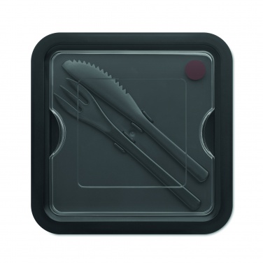 Logo trade promotional gift photo of: Lunch box with cutlery 600ml