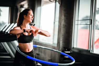 Logo trade promotional gifts image of: Hula hoop in RPET pouch