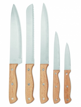 Logotrade promotional item picture of: 5 piece knife set in base