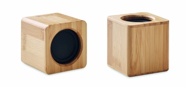 Logotrade promotional gift picture of: Set of Bamboo wireless speaker