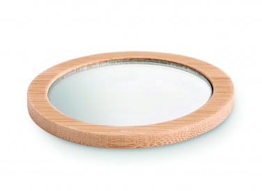 Logotrade corporate gift image of: Bamboo make-up mirror