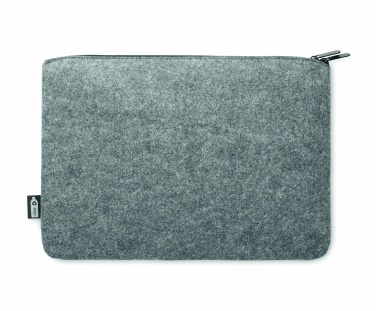 Logo trade promotional merchandise photo of: RPET felt zipped laptop bag