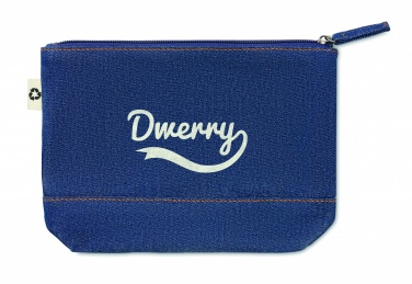 Logotrade corporate gift image of: Recycled denim cosmetic pouch
