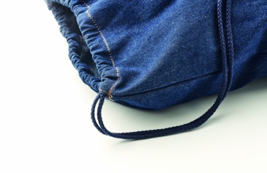 Logotrade promotional giveaways photo of: Recycled denim drawstring bag