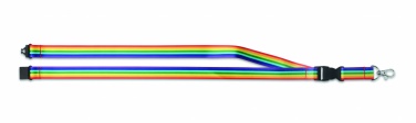 Logotrade promotional products photo of: Rainbow RPET lanyard