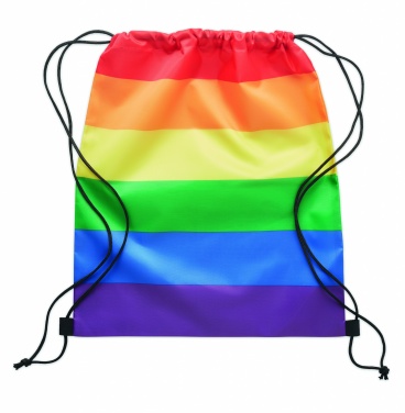 Logotrade promotional giveaway image of: Rainbow RPET drawstring bag