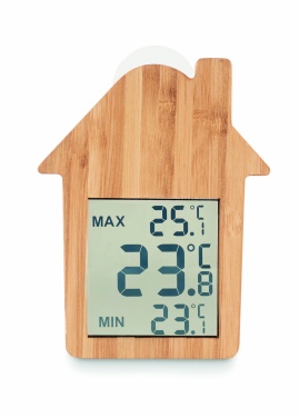 Logotrade corporate gift image of: Bamboo weather station HISA