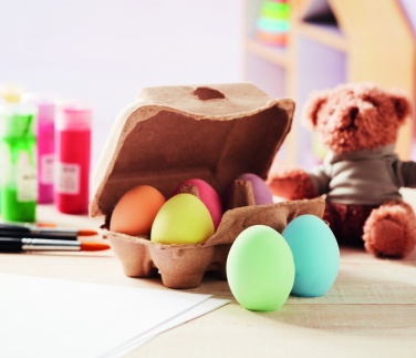 Logo trade business gift photo of: 6 chalk eggs in box