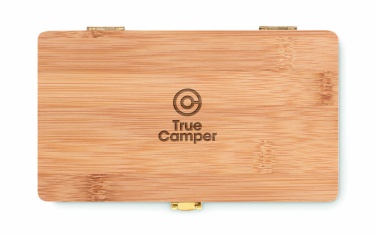 Logo trade promotional merchandise image of: 21 pcs tool set in bamboo case