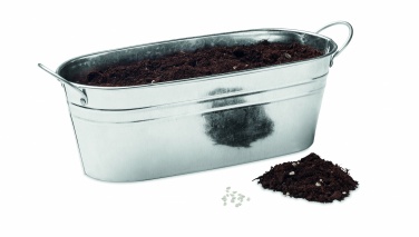Logotrade promotional item image of: Zinc tub with 3 herbs seeds