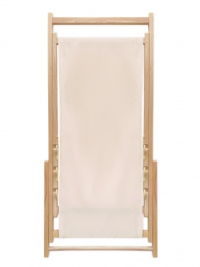Logo trade promotional merchandise picture of: Beach chair in wood