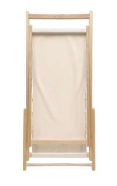 Logo trade promotional items image of: Beach chair in wood