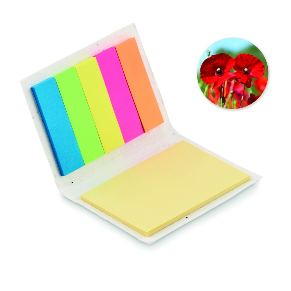Logotrade promotional merchandise image of: Seed paper sticky note pad
