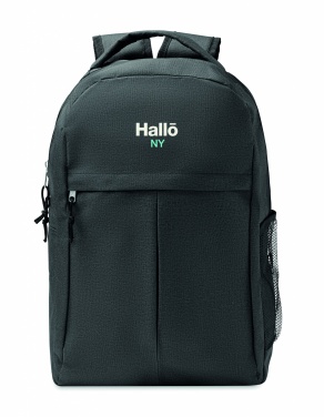 Logo trade promotional gifts picture of: 600D RPET 2 tone backpack