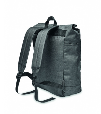 Logo trade promotional gift photo of: 600D RPET 2 tone backpack
