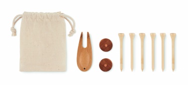 Logo trade promotional giveaway photo of: Golf accessories set in pouch