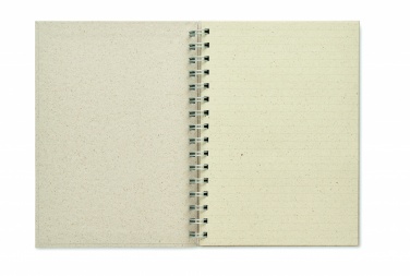 Logotrade advertising product image of: A5 grass notebook 80 lined