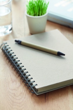 Logotrade promotional products photo of: A5 grass notebook 80 lined