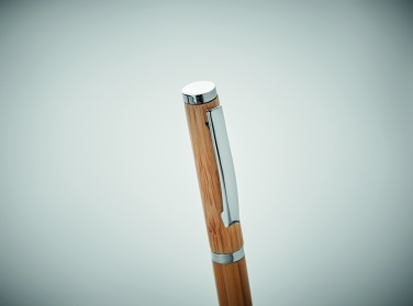 Logo trade promotional merchandise picture of: Bamboo gel pen
