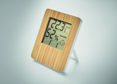 Logotrade promotional gifts photo of: Bamboo weather station