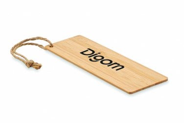 Logo trade advertising products image of: Bamboo bookmark