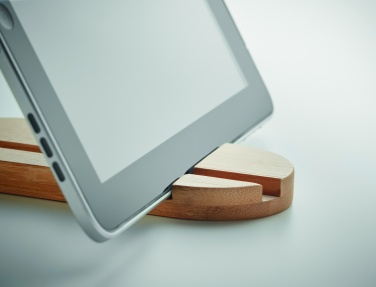 Logo trade corporate gifts image of: Bamboo tablet/smartphone stand