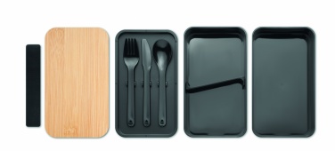 Logo trade promotional gifts image of: Lunch box in PP and bamboo lid