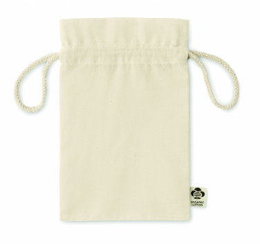 Logo trade promotional giveaway photo of: Small organic cotton gift bag