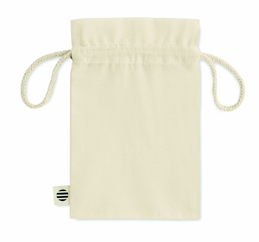 Logo trade corporate gifts image of: Small organic cotton gift bag