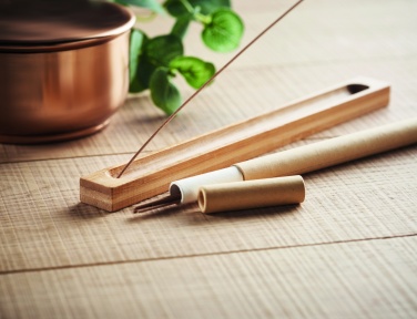 Logo trade business gift photo of: Incense set in bamboo