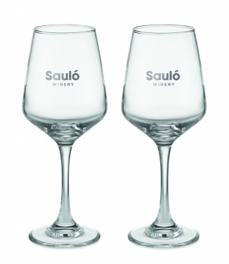 Logotrade promotional item picture of: Set of 2 wine glasses