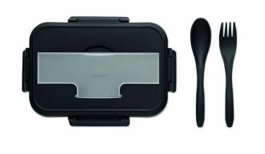 Logo trade promotional merchandise picture of: Lunch box with cutlery in PP