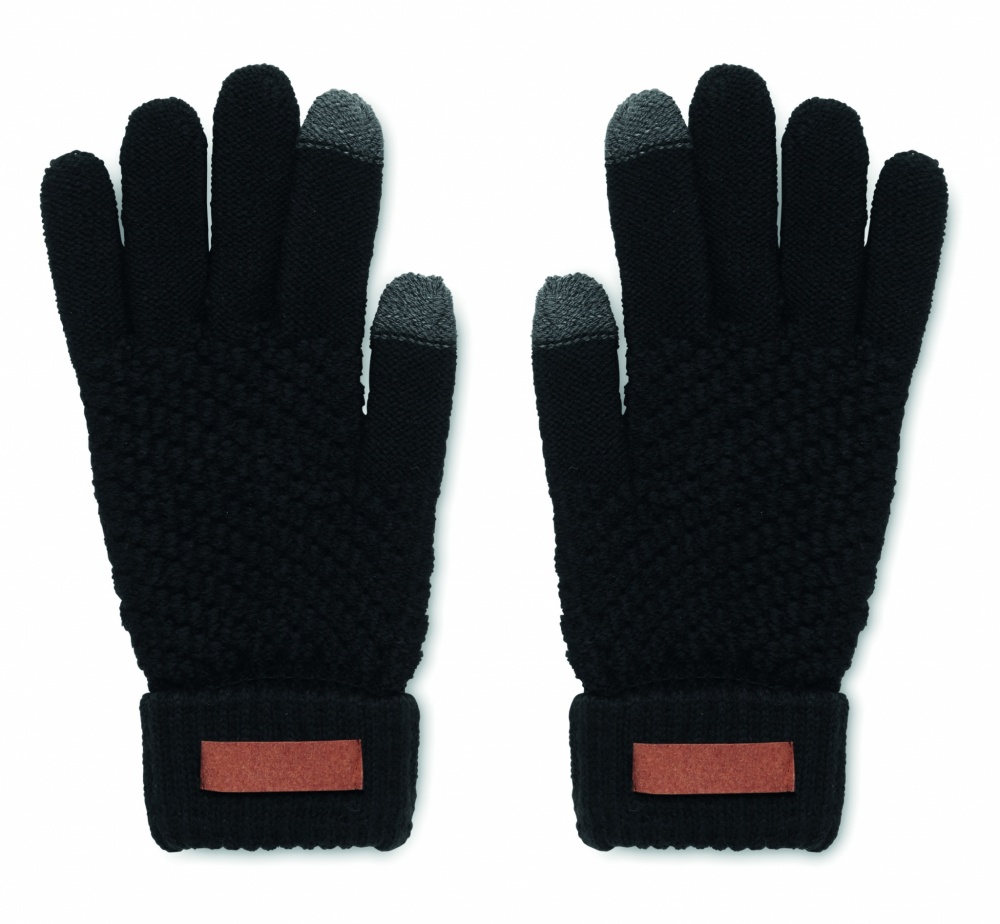 Logo trade corporate gift photo of: Rpet tactile gloves