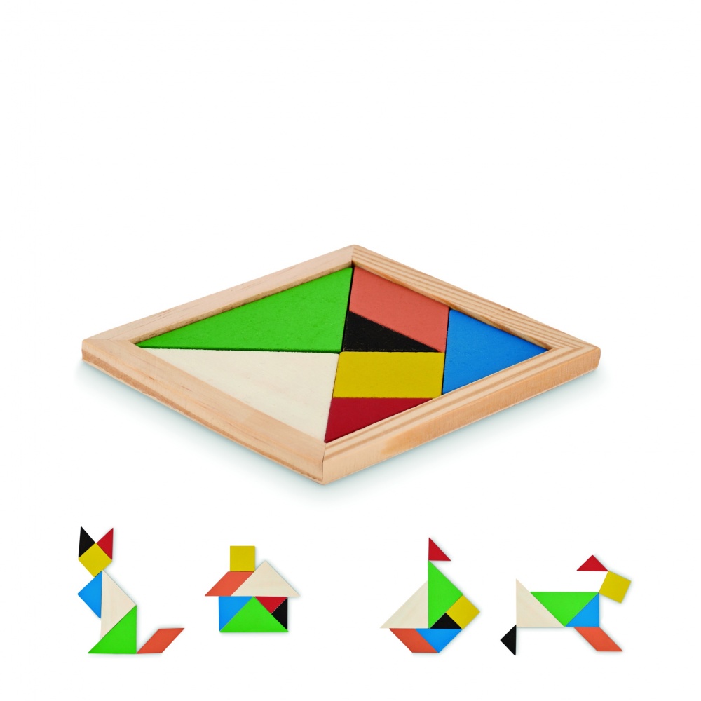 Logotrade corporate gift image of: Tangram puzzle in wood
