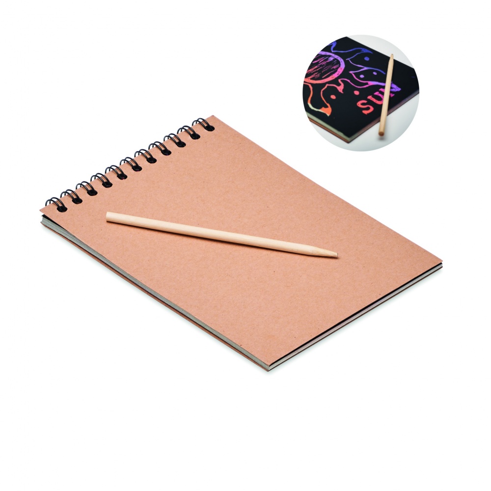 Logotrade promotional gift picture of: Scratching paper notebook