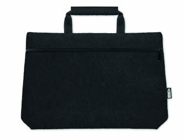 Logo trade promotional gifts image of: RPET felt zippered laptop bag