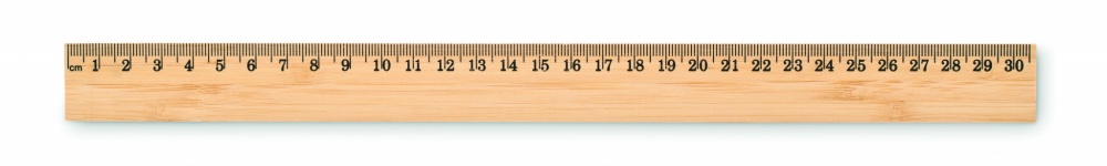 Logo trade promotional gift photo of: Ruler in bamboo 30 cm