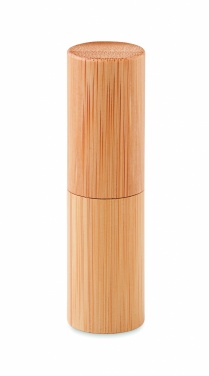 Logotrade advertising product picture of: Lip balm in bamboo tube box