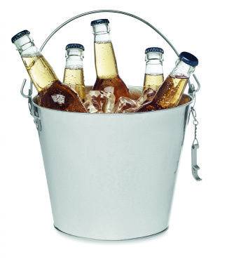 Logo trade promotional product photo of: Metal beer bucket 4L