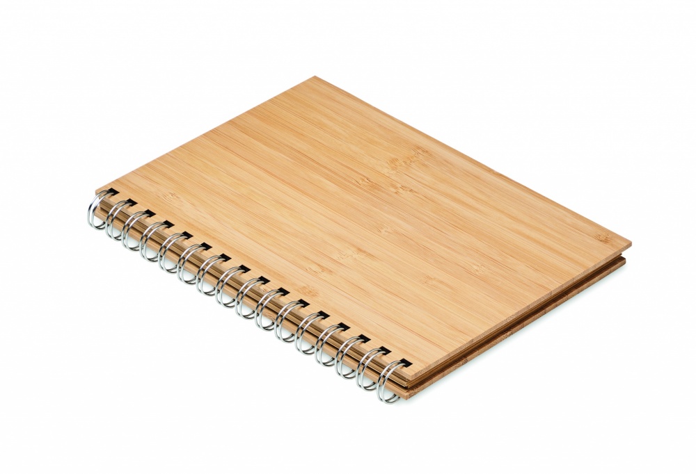 Logotrade promotional product image of: A5 ring bound Bamboo notebook