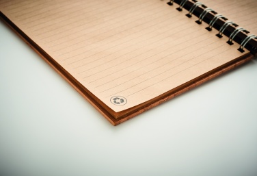 Logo trade promotional gifts picture of: A5 ring bound Bamboo notebook