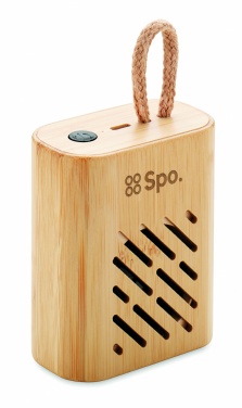Logotrade promotional gift image of: 3W Bamboo wireless speaker