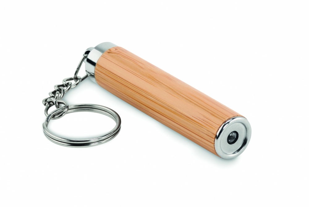 Logotrade promotional gift image of: Mini bamboo torch with keyring