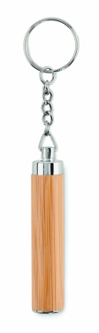 Logotrade advertising product picture of: Mini bamboo torch with keyring